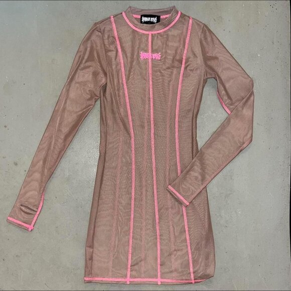 DARKER WAVS Mesh Rave Baby XS Dress - Picture 1 of 4